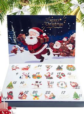 DIY 24 Grids Gift empty Boxes Fillable Christmas Countdown A