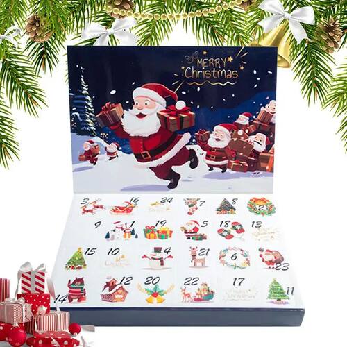 DIY 24 Grids Gift empty Boxes Fillable Christmas Countdown A