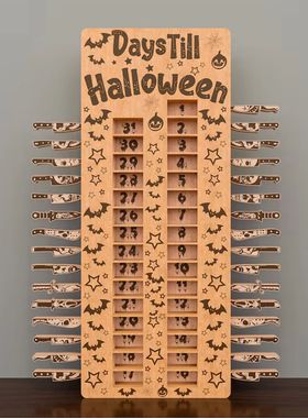 Halloween Advent Calendar 31 Days Countdown Calendar Kids Wo
