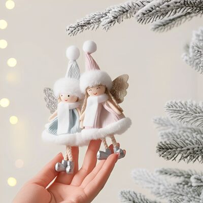 Christmas Decorations Cute Doll Plush Angel Pendant Christma