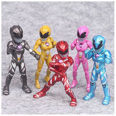 5pcs/set Dinosaur team 8CM Dolls Around the Film Warrior D m