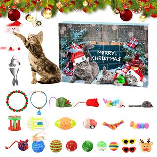 Christmas Cat Advents Calendar 24 Days Countdown Calendar Su
