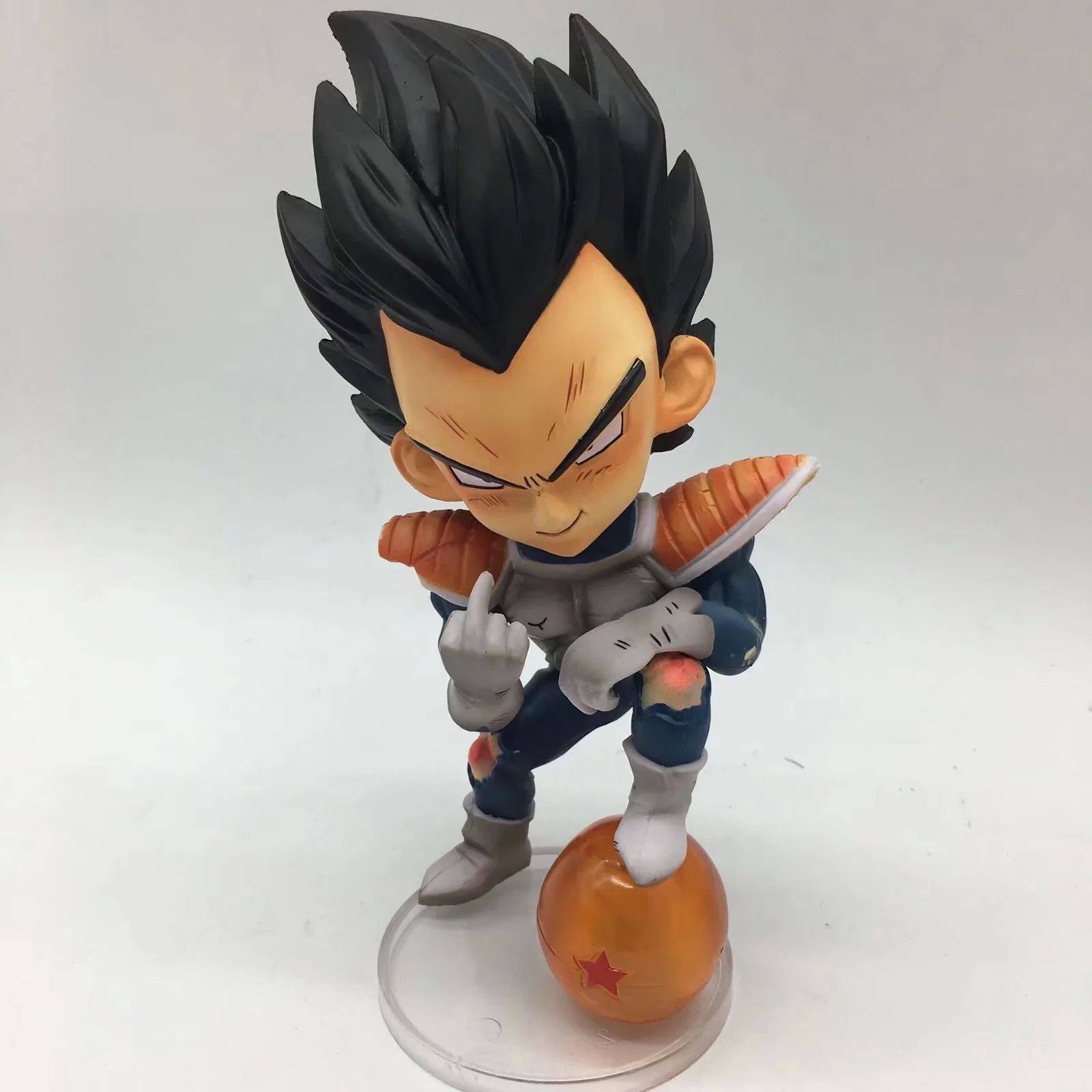 Dragon Ball Z Vegeta Funny middle finger Super Saiyan Figure