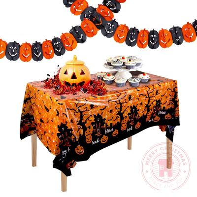 220cm×130cm Christmas Halloween Tablecloth Party Activities