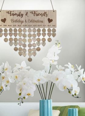 Calendar Reminding Wood Friends Gifts Wooden Calendar Plaque