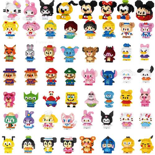 Anime Anime Blocks Kuromi My Melody Cinnamoroll Mouse Buildi