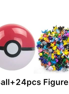 Pokemon 7cm Pokeball with Figures Action Anime Figures Cute