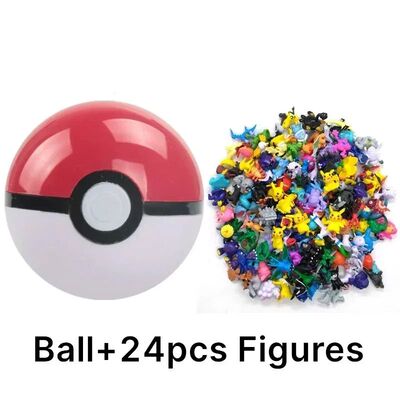 Pokemon 7cm Pokeball with Figures Action Anime Figures Cute