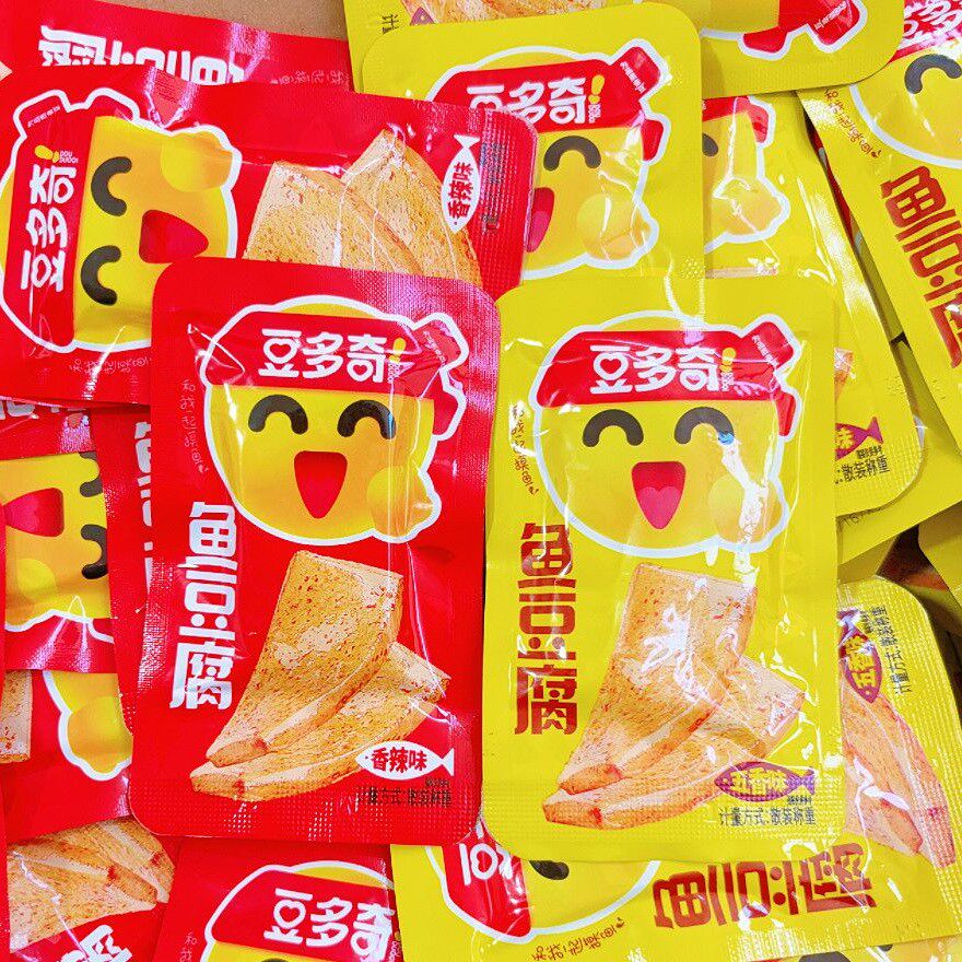 豆多奇鱼豆腐鱼豆干豆腐干美味零食麻辣小吃散装称重独立小包装