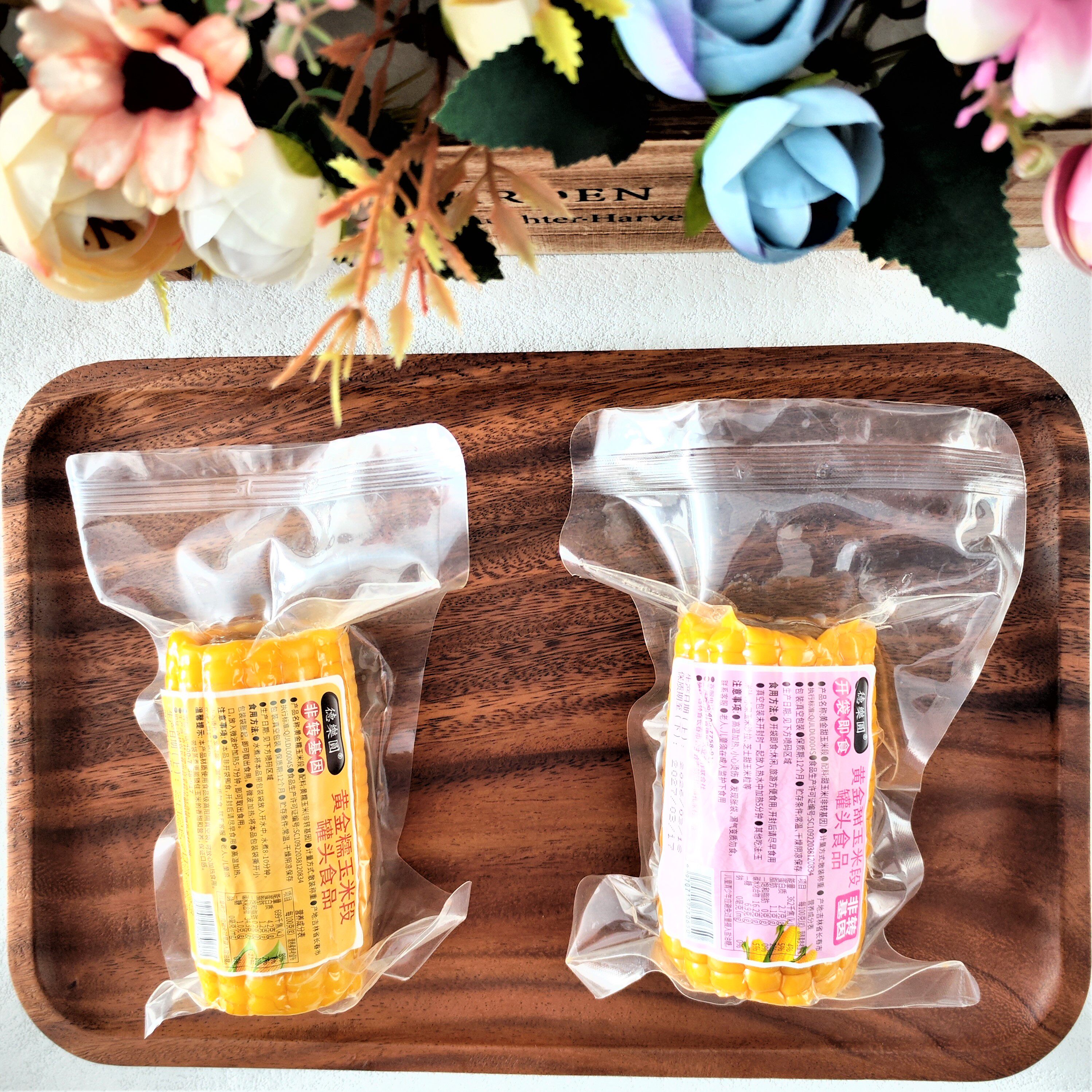 德乐圆黄金甜玉米段黄金糯玉米段真空包装水果玉米美味休闲零食