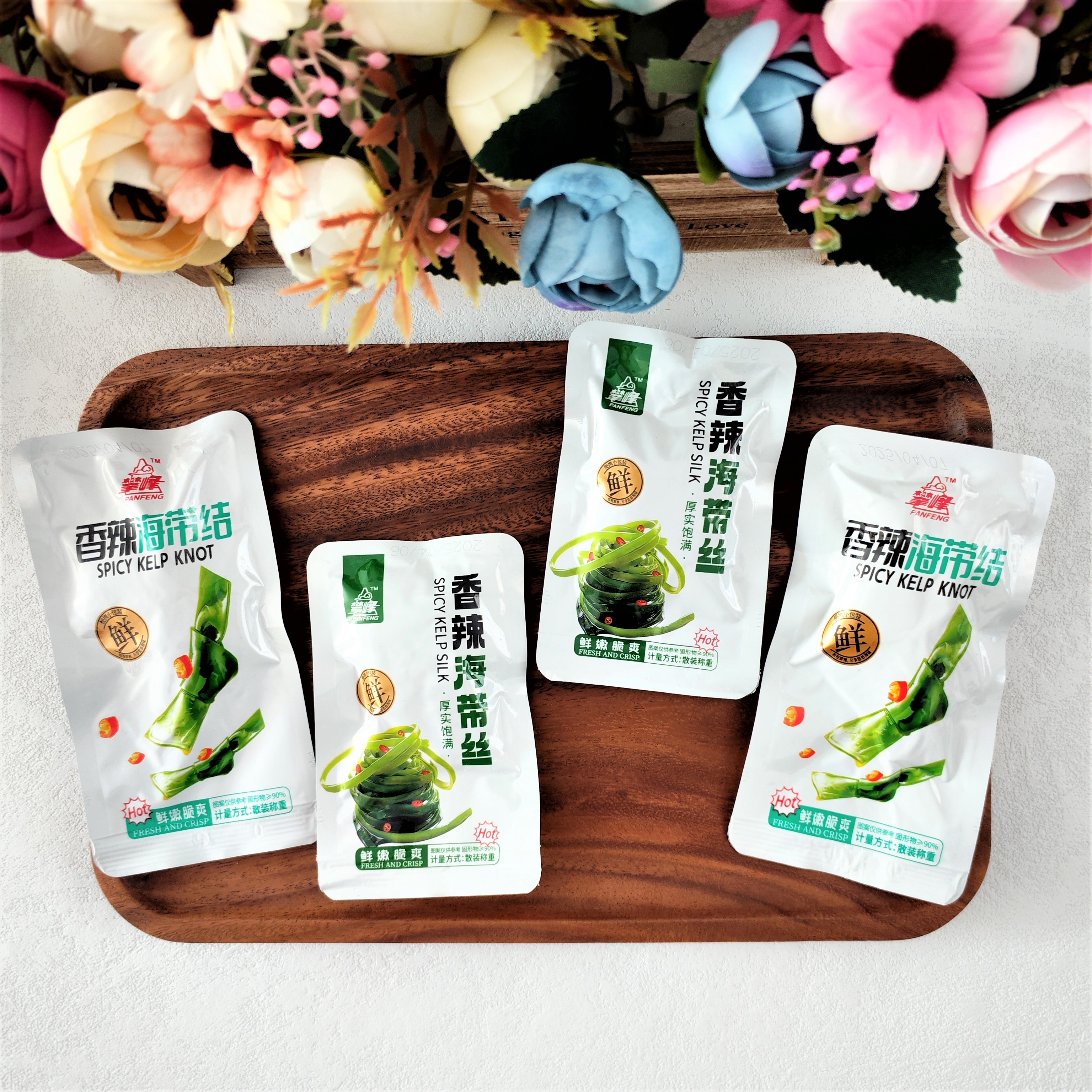 攀峰香辣海带丝香辣海带结开袋即食下单小菜零食散装称重小包装