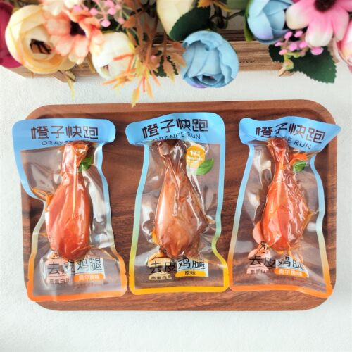 橙子快跑去皮鸡腿高蛋白质真空包装鸡腿休闲零食散装称重小包装