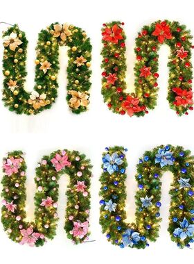 Christmas Garlands With Pinecones Red Berries Artificial Chr