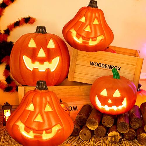 Halloween Pumpkin Led Lamp Creative Lantern Decoration Flash