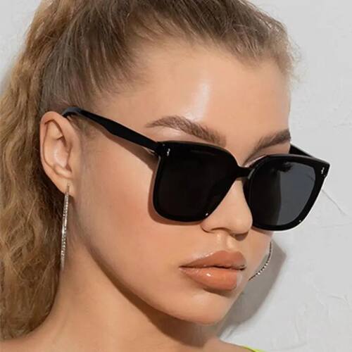 New Big Frame Sunglasses for Women Fashion Square Too Glasse