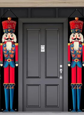 Christmas Nutcracker Banners Christmas Party Decor Xmas deco