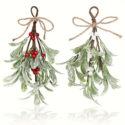 Frost Mistletoe Decorations Versatile Artificial Christmas O