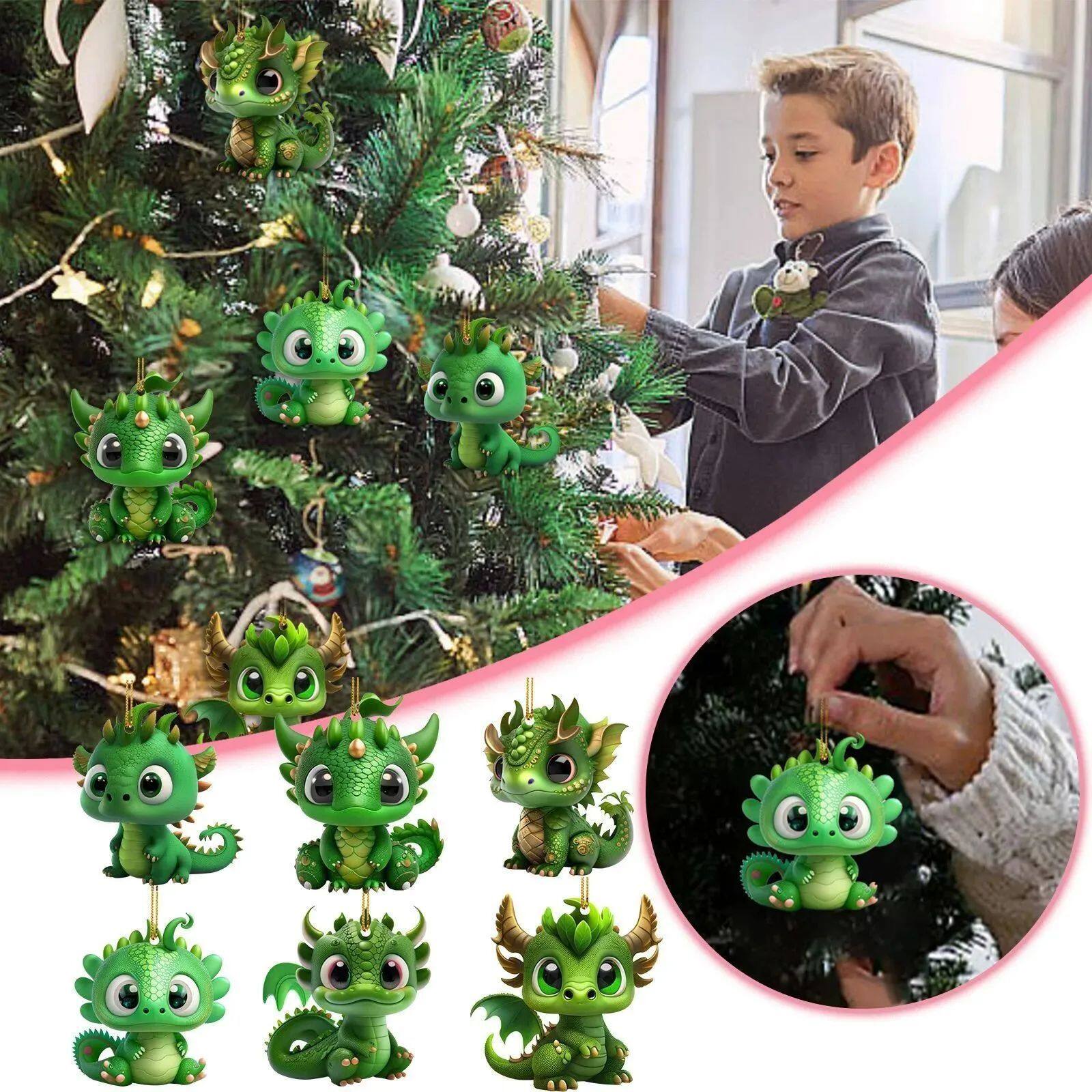 Cute Interesting Dragon Statue Christmas Tree Ornament Penda图片
