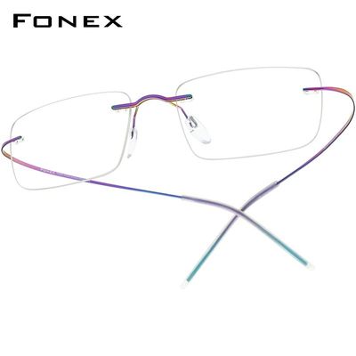 Rimless Titanium Glasses Men Design Frameless Eyeglasses Wom