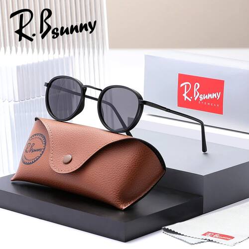 Design Retro Round Frame Sunglasses For Men Polarized UV400