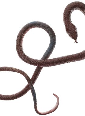 Prank Props Realistic Rubber Black Round Head Snakes Fake Sn