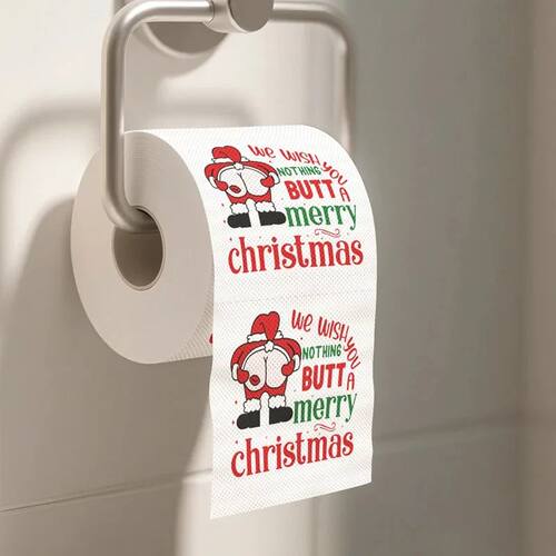 Christmas Toilet Roll Paper Happy New Year Christmas Supplie