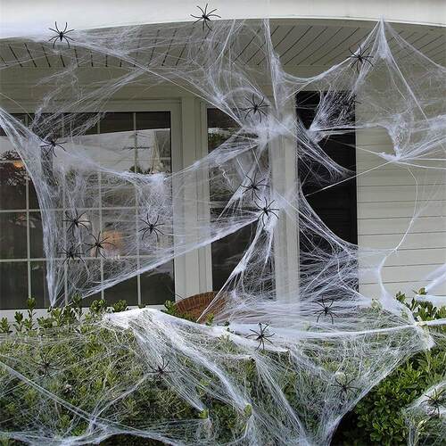 Halloween Decorations Artificial Spider Web Super Stretch