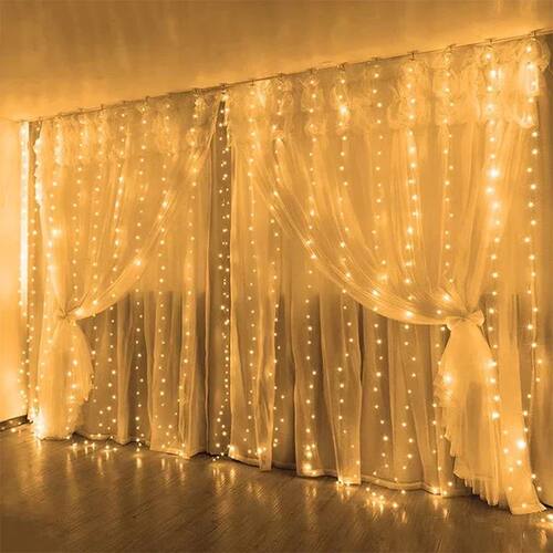 Curtain Garland Led String Lights Festival Christmas Decorat