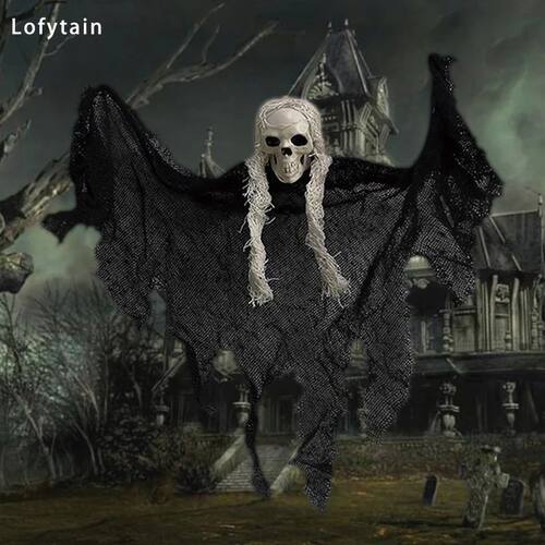 Skull Head Ghost Halloween Decorations Zombies Haunted House