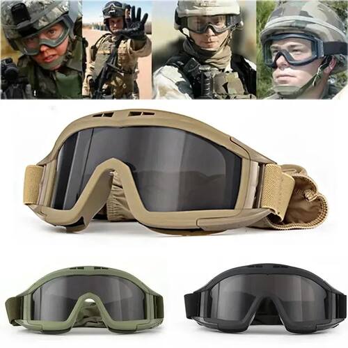 Outdoor Tactical Glasses Desert Locust Military Fan Goggles