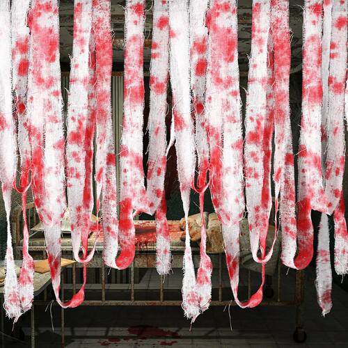3/5m Halloween Creepy Blood Cloth Scary Blood Gauze Cloth Sp