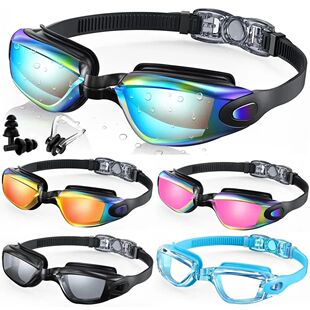 Swimming Goggles Waterproof Swim Eyewear Glasses Anti-fog UV