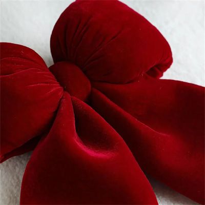 Christmas Bow Decoration Velvet Red Bow Knot Baubles Hanging
