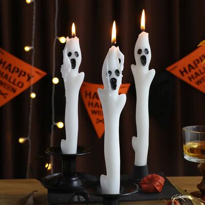 Halloween Ghost Candles Indoor Party Decorations Atmosphere