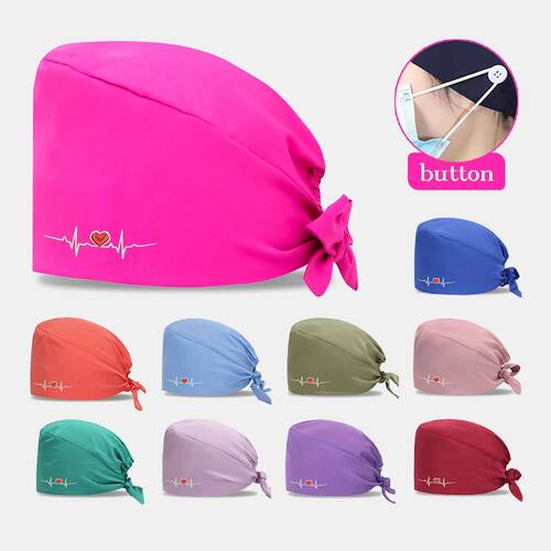 Quick Dry Stretch Embroidery Medical Hat Clinic Surgeon Caps