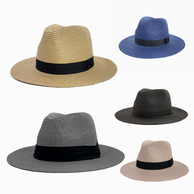 Panama Straw Hat Men's And Women's Hat Summer Sunshade Beach