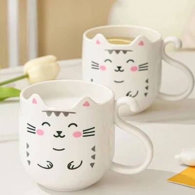 301-400ml Children'S Cute Cartoon Pussy Cat Student Bathroom