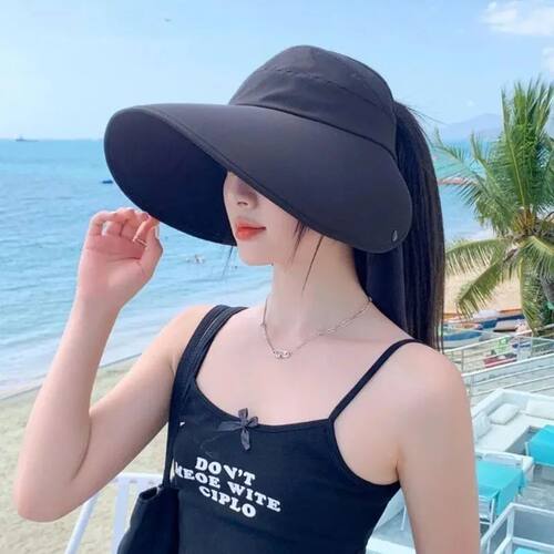 Women's Summer Sun Hat Wide Brim UV Protection Caps Solar Be
