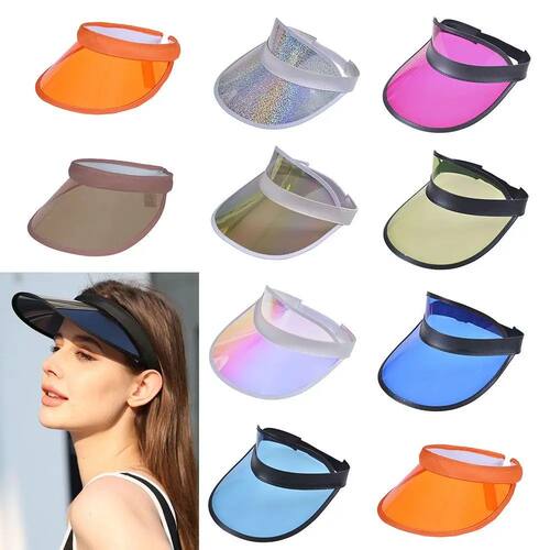 Summer Anti-UV Baseball Hat Women Men Transparent Empty Top