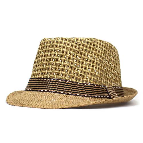 British Men Beach Sun Hats Summer Cowboy Fedora Retro Jazz H