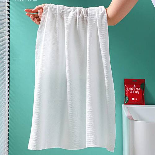 70x140cm Disposable Bath Towels Large Compressed Cotton Thic
