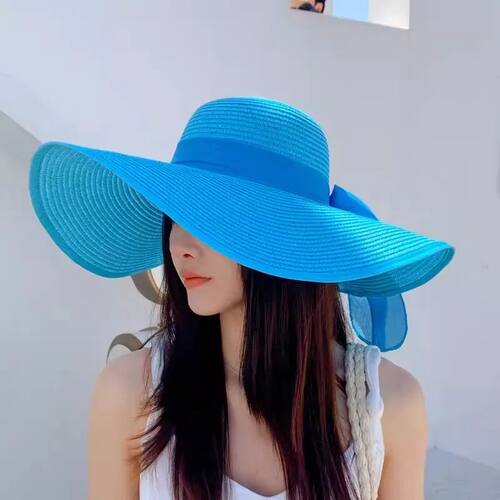 Summer straw hat beach Korean style seaside large brim outdo