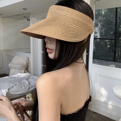 Straw-woven Sunscreen Hat Women's Summer Vacation Travel Emp