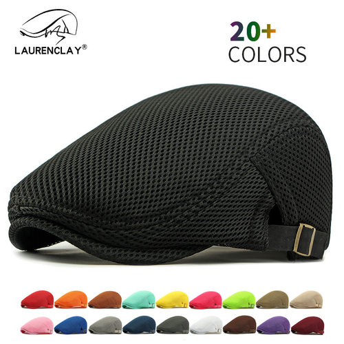 Beret Women's Summer Thin Hollow Mesh Breathable Cap Men's K