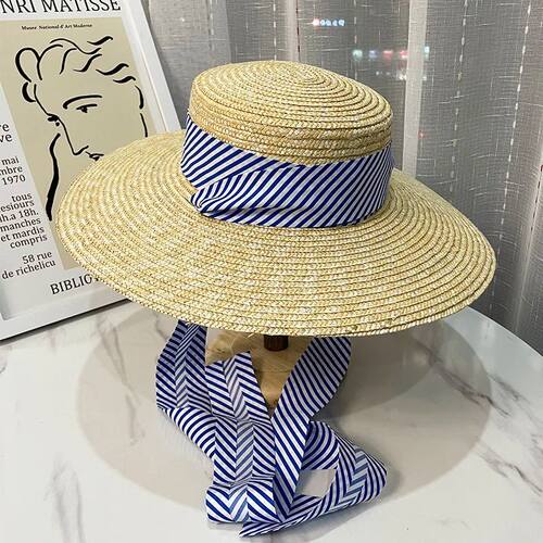 Women's Summer Hat Sun Protection Cap Female Flat Top Wide B