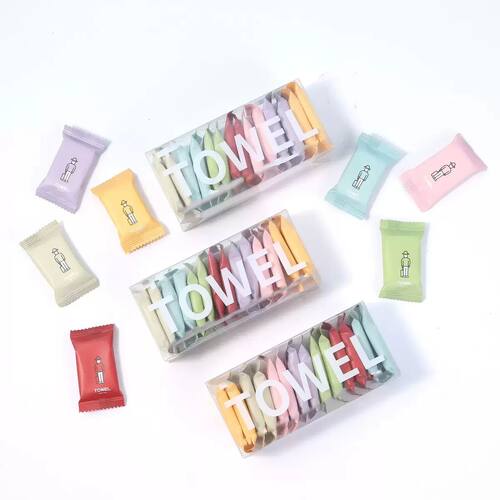 14/7PCS disposable compressed towel cloth thickened cotton b