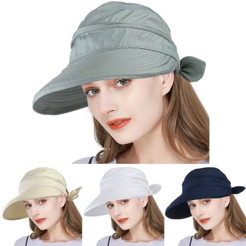 Women Ladies Sun Hat Summer Wide Brim Foldable Visor Outdoor