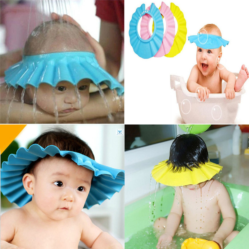 baby shower caps shampoo cap wash hair kids bath visor hats