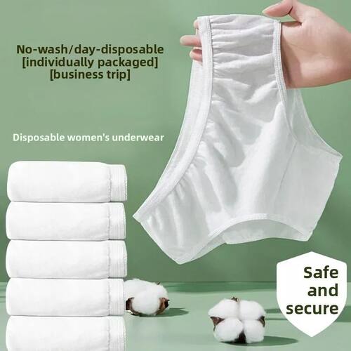 Disposable Cotton Underwear for Women Independent Triangular