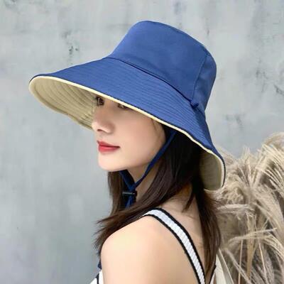 Fisherman Hat Women's Sunscreen Hat Korean Outdoor Sun Hat S
